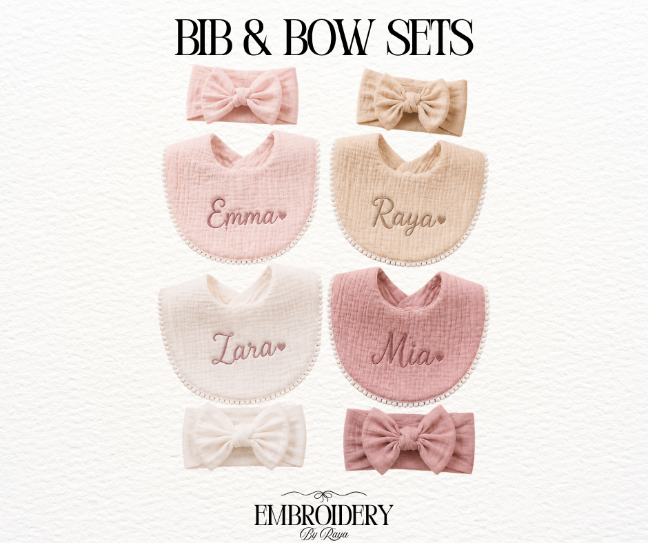 Bib & Bow Set